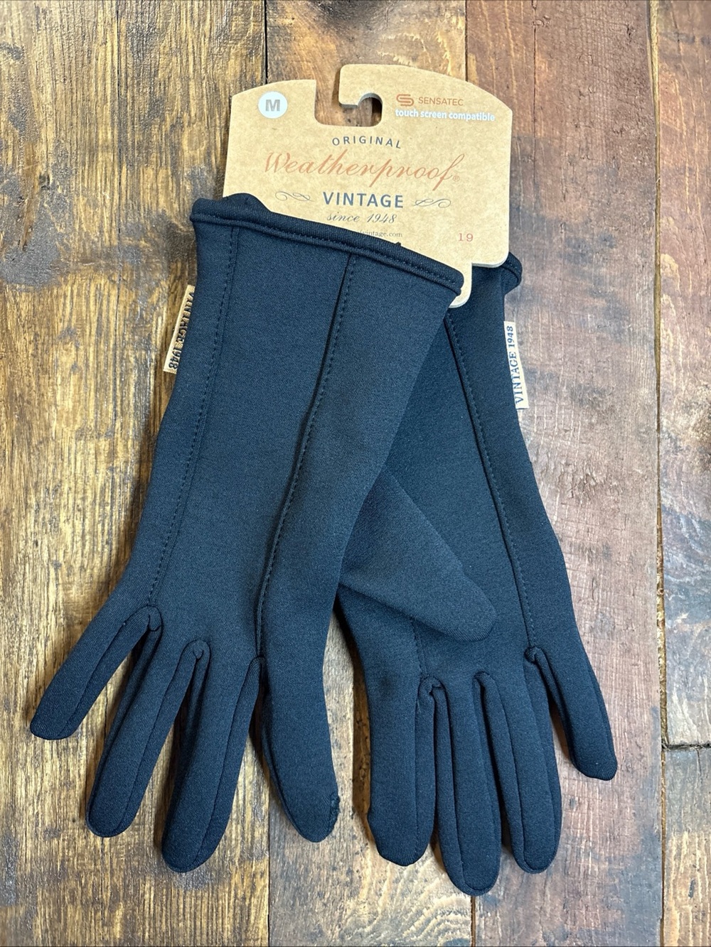 Original Weatherproof Vintage Women's Sensatec Touchscreen Gloves Black Medium
